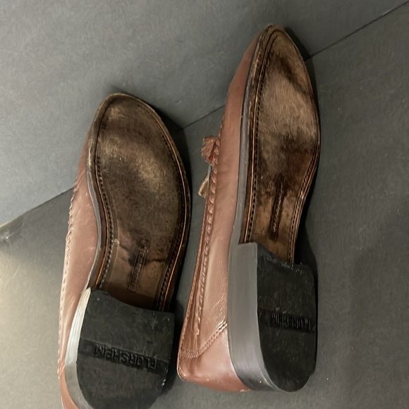 FLORSHEIM PISA MEN’S COGNAC CROC PRINT LEATHER LOFERS 10.5 - Picture 13 of 13